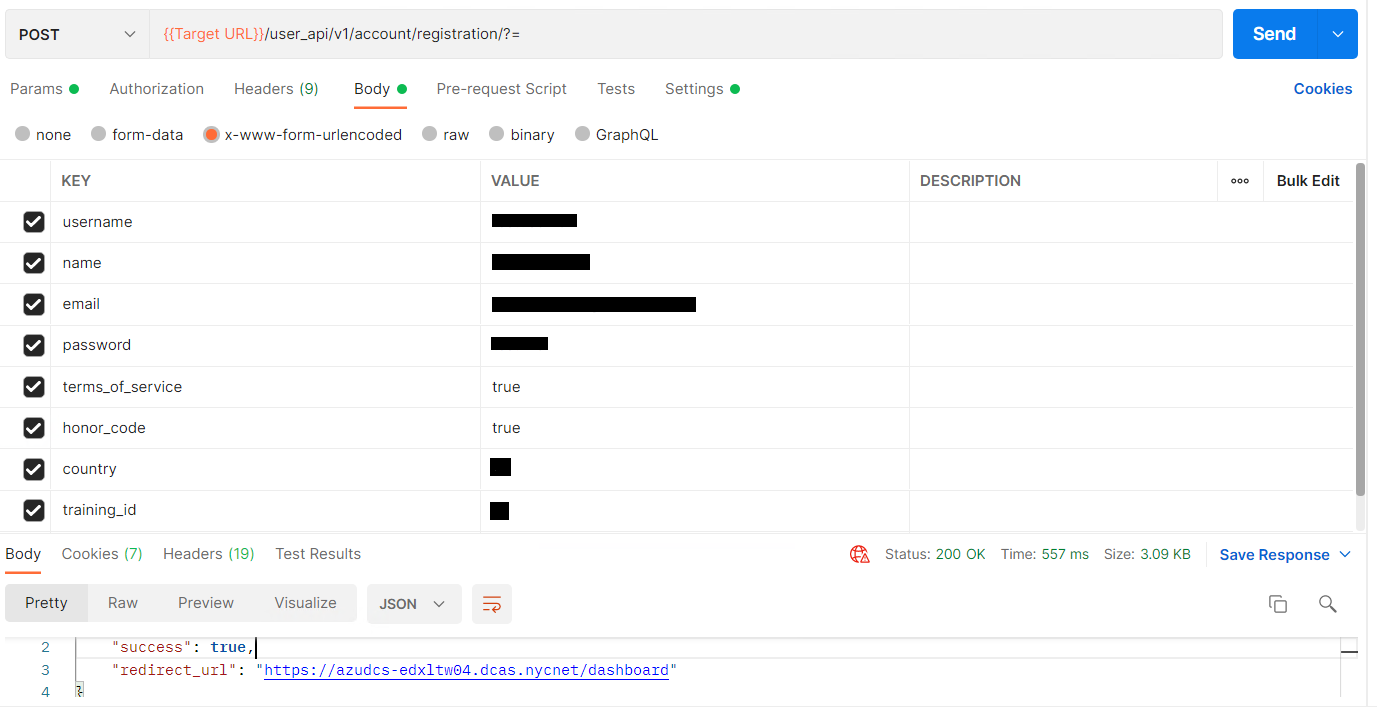 API Sample: Provision a New User