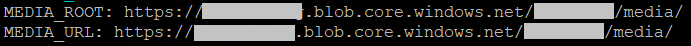 Azure Blob Storage Configuration Image