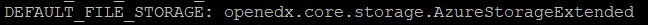 Azure Blob Storage Configuration Image
