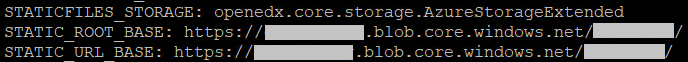 Azure Blob Storage Configuration Image