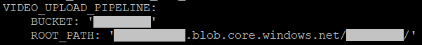 Azure Blob Storage Configuration Image