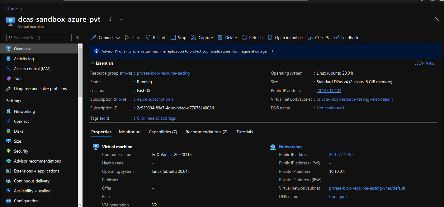 Azure Storage Private Blob Image