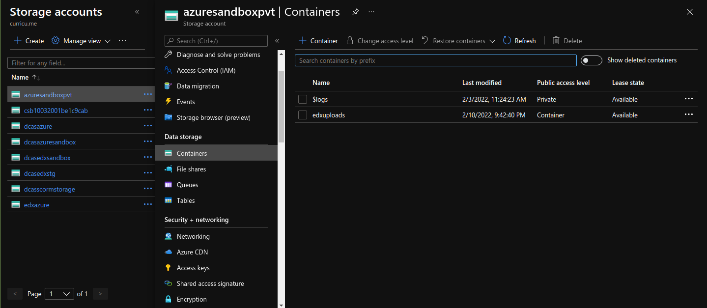 Azure Storage Private Blob Image