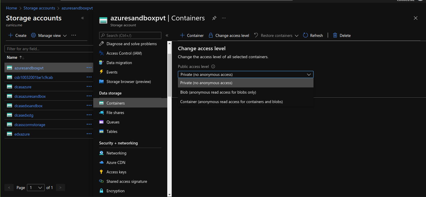 Azure Storage Private Blob Image