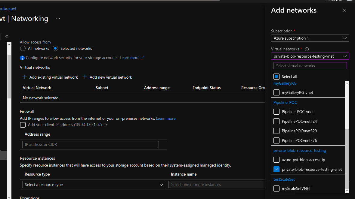 Azure Storage Private Blob Image