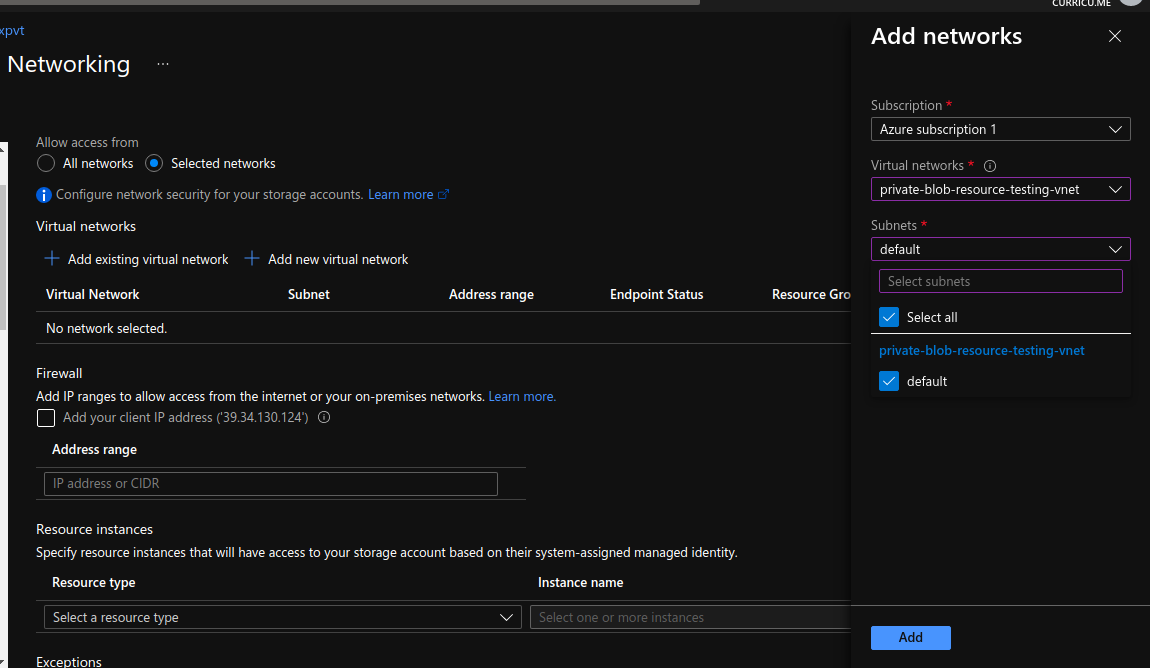 Azure Storage Private Blob Image