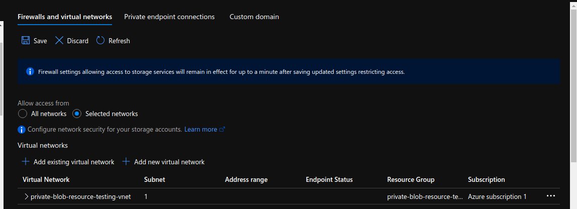 Azure Storage Private Blob Image