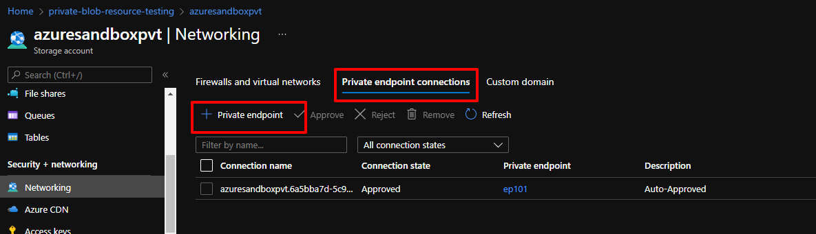 Azure Storage Private Blob Image