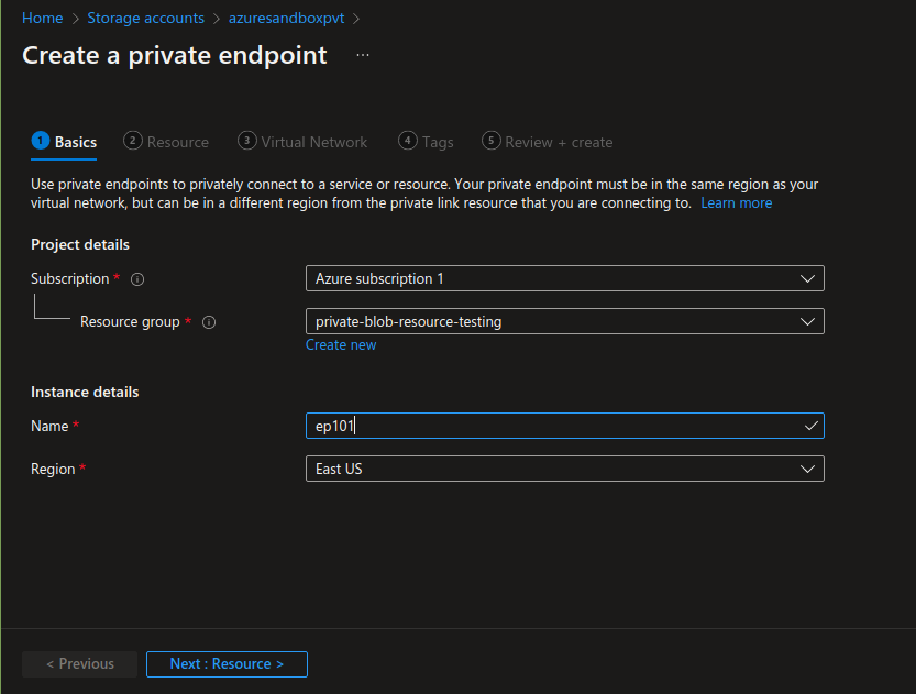 Azure Storage Private Blob Image