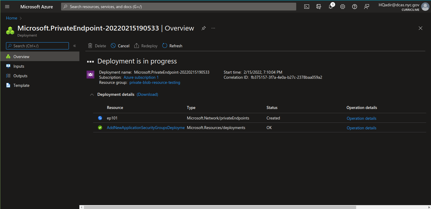 Azure Storage Private Blob Image
