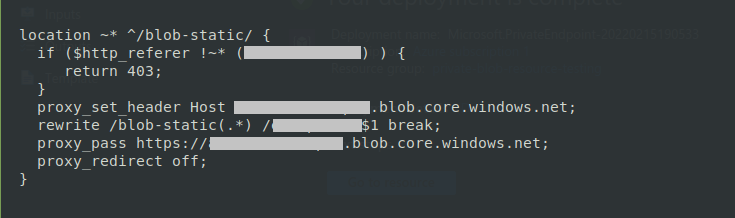 Azure Storage Private Blob Image
