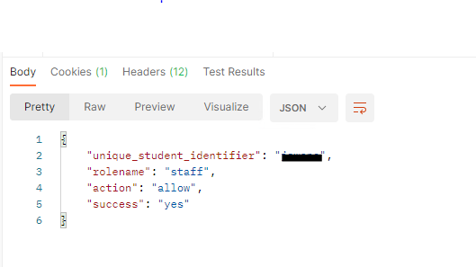 API Sample: Course Subsection List